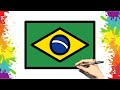 COMO DESENHAR A BANDEIRA DO BRASIL DE MANEIRA FÁCIL [PASSO A PASSO]