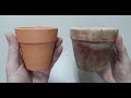 How to Faux Antique a Clay Pot: Making new pots, look old.