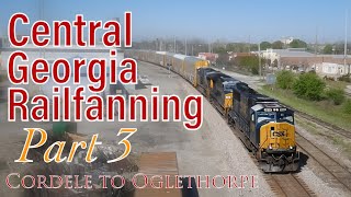 Central Georgia Railfanning Trip ~ Part 3 ; Cordele to Oglethorpe