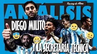 #RACING, MILITO y la secretaría técnica: ¡10 CLAVES para analizarla! ⚽🔎