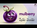 పండ్ల పేర్లు fruits names in telugu for kids nicy rhymes for kids