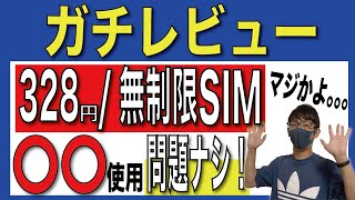 【神プラン】月額328円/無制限の格安SIMは何ができるか？