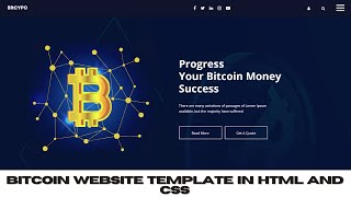 Designing a Responsive Cryptocurrency Website with HTML and CSS | Source code