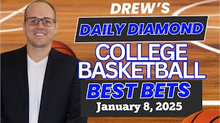 College Basketball Predictions Today | NCAAB Picks and Best Bets | Drew's Daily Diamond For 1/8/25