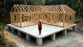 Young Woman Builds House by the Stream in 109 Days | from Start to Finish by @trieuthisenh-o6k