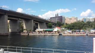 Hem från Västerås via Riddarholmen och Hammarby sluss med Robotbåten Ystad 160710, Del 5.