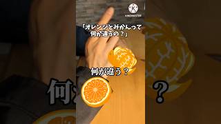 そういえば”オレンジ”と”みかん”って何が違うんだろう？#雑学 #豆知識 #みかん #shorts