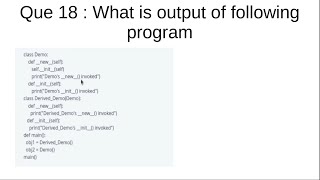 python Interview Que 18: new method vs init method program