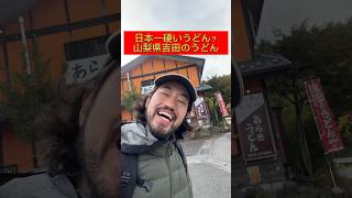 日本一硬いうどん？山梨県の吉田のうどん！#国内旅行 #うどん #山梨 #富士山 #shorts