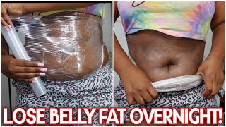 I TRIED THE SARAN WRAP METHOD TO BURN BELLY FAT OVERNIGHT