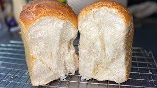 Hokkaido Milk Bread Tangzhong Method/软牛奶面包/ขนมปังนมสดฮอกไกโด วิธีtangzhong เนื้อนุ่มมากๆ/