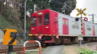 【少々音のテンポが速い】筑肥線東荻浦踏切　筑前前原-美咲が丘間にて