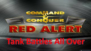 Command and Conquer Red Alert Remastered 3v3 (Tank Battles all over Fight for control)