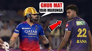 Harshit Rana stunned when Virat Kohli teased him by giving flying kiss - RCB vs KKR IPL2024