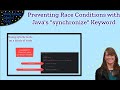 Preventing Race Conditions with Java's 