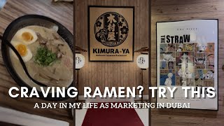 Craving Ramen? Try Kimura Ya Dubai | a day in my life as social media manager in dubai ep12