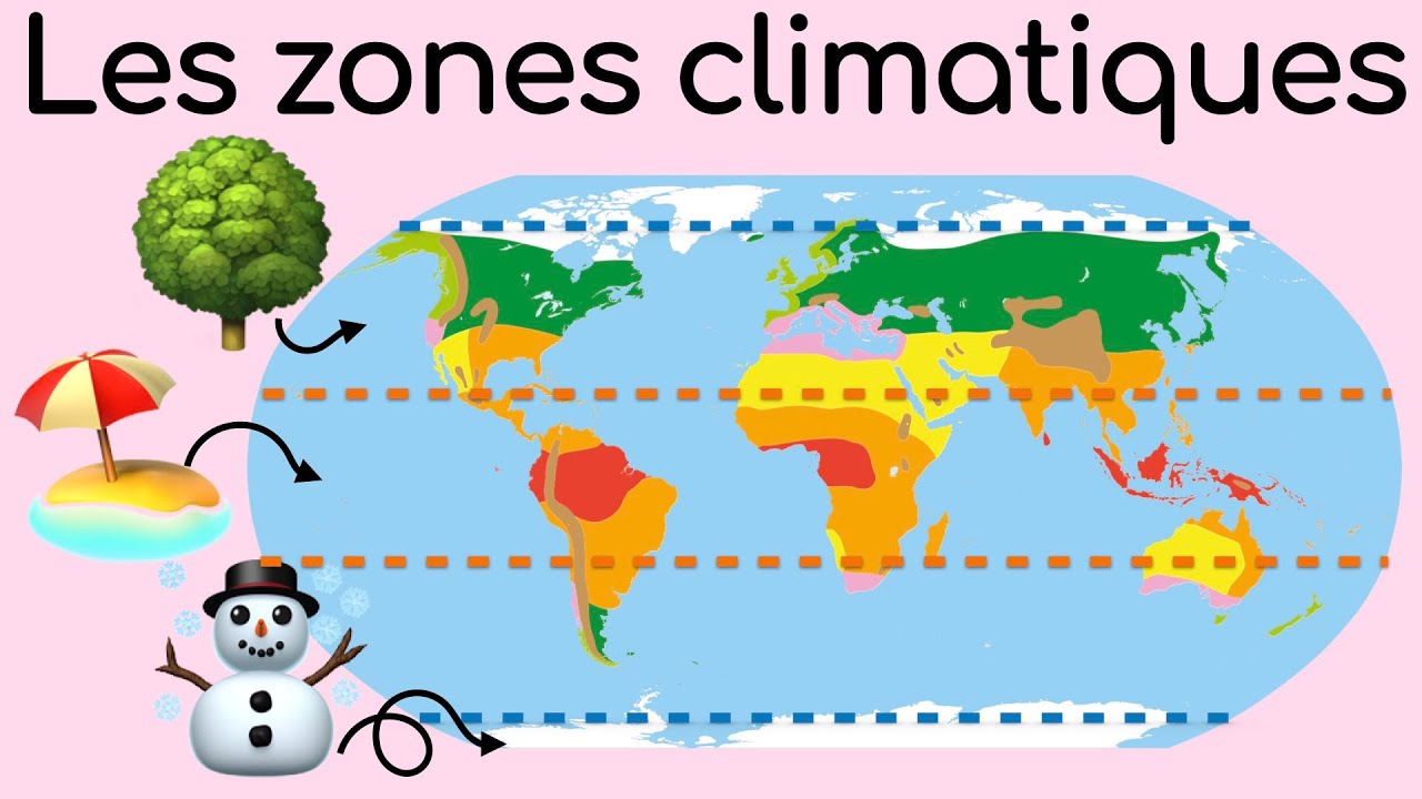 Les Zones Climatiques Et Les Types De Climats - YouTube