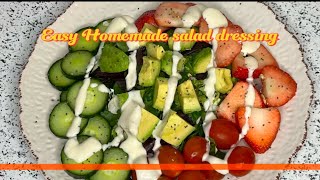 Easy 3-mins homemade salad dressing