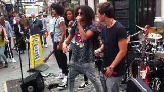 The Luminites play live in street in Kent. Britain's Got Talent / kmfm