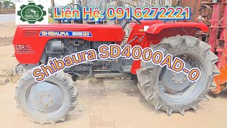 Nông cơ thành tài Shibaura SD4000AD-0 máy cày nhật nhập 4 máy 2 cầu trợ lực tay lái: ĐT: 0916272221.