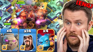 MASS GOLEMS and WIZARDS with SUPER MINIONS in Clan War (Clash of Clans)