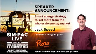 Jack Speed, Commercial Energy Engineer, Flow Power - Smart Energy Strategy
