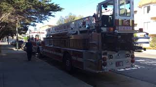 SFFD Full House Response [E10+T10+T16] to Smoking Elevator on 1051 Anna.