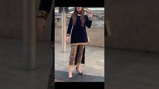 Velvet Fancy Dress Design 2024|Winter|Trendy Wedding Velvet Dress #shorts #new​ #viral​video