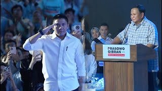 Prabowo Ucapkan Terima Kasih kepada Anak dan Ajudan | Pemilu 2024