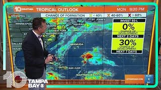 Tracking the Tropics: Remnants of Cindy trying to reform, but chances are low