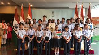 GIIS Tokyo students celebrate Independence Day 2023 at the Indian Embassy of Japan