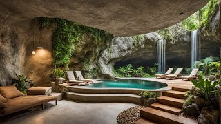 LIVING in a CAVE?! This MODERN CAVE HOUSE Will Blow Your Mind (Luxury Underground) #interior #design