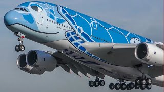 60 MINUTES PURE AVIATION - AIRBUS A380, BOEING 747 AIRPLANE compilation ... (4K)