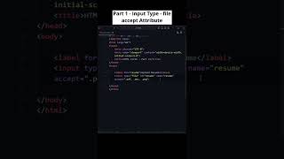 Mastering HTML Input Type: File with Accept Attribute! #htmlform #codewithmayur