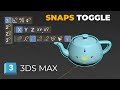 3ds Max Tutorial: Beginner Guide - Snaps Toggle Overview