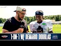 Patriots WR DeMario Douglas HURT HAND Catching a Joe Milton Pass | EXCLUSIVE INTERVIEW