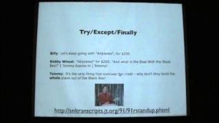 Python Bootcamp, Day 2, Video 4: Advanced Stuff