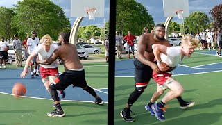 This Dude GRABBED Me! 5v5 Basketball At The Park!