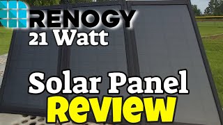 RENOGY EFlex 21 Watt Folding Solar Panel Review