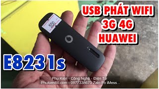 Bình Dương - Bán usb phát sóng wifi 3G 4G di động không dây Huawei E8231s Tặng kèm sim data khủng