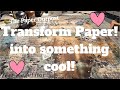 TRANSFORM UGLY CRAFT PAPER? Beginner Junk Journal Ideas! The Paper Outpost! :)