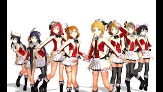 MMD one, two, three  Love Live