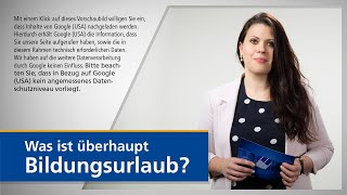 Was ist Bildungsurlaub? DAA-Technikum