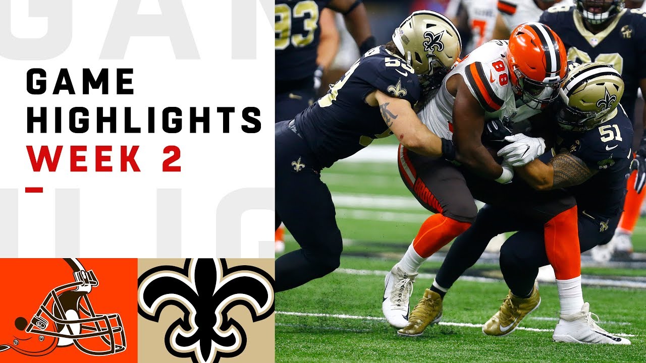 Browns Vs. Saints Week 2 Highlights | NFL 2018 - YouTube