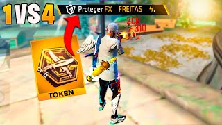 FUI CAÇADO POR UMA SQUAD DE PROPLAYER E ISSO ACONTECEU!! FREE FIRE MOBILE