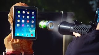 BEERZOOKA! Don't Launch a Beer Can Into an iPad!