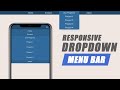 Responsive Navbar with Dropdown on Hover using Javascript