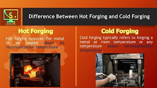 What is the difference between hot forging and cold forging