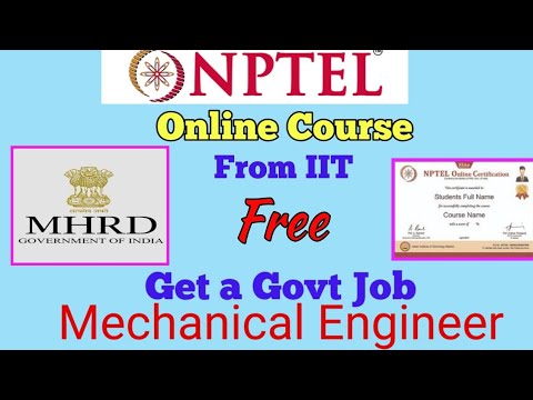 Best Online Course For Mechanical Engineer By NPTEL,Govt Of India ...