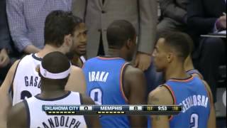 Russell Westbrook vs Marc Gasol - Thunder @ Grizzlies - 2013.03.20